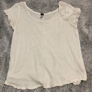 Cream Free People shirt